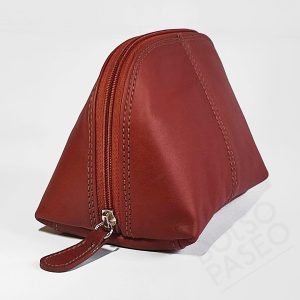 cosmetiquera de cuero