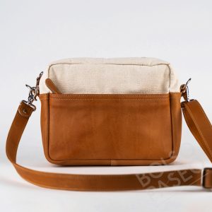 Bolso MILI de tela y cuero