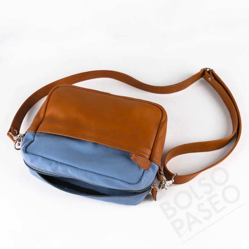 Bolso MILI de tela y cuero