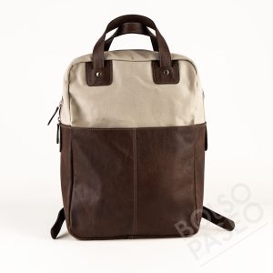 Mochila FAU de cuero y tela