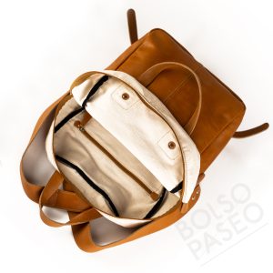 Mochila FAU de cuero y tela