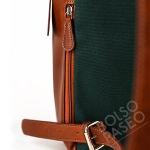 Mochila FAU de cuero y tela