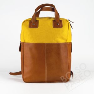 Mochila FAU de cuero y tela