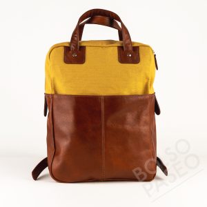 Mochila FAU de cuero y tela