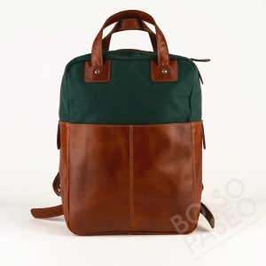 Mochila FAU de cuero y tela