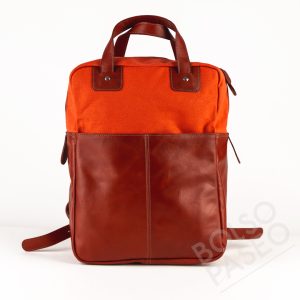 Mochila FAU de cuero y tela