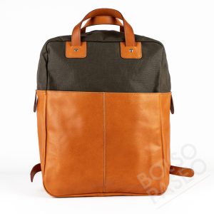 Mochila Fil de cuero y tela