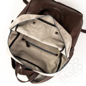 Mochila Fil de cuero y tela