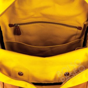 Mochila Fil de cuero y tela