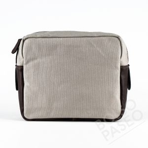 Mariconera de tela y cuero