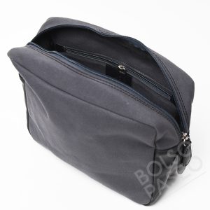 Mariconera de tela y cuero