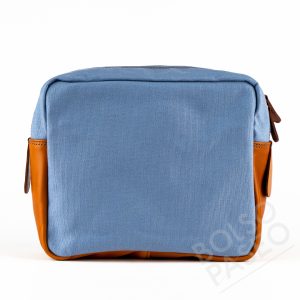 Mariconera de tela y cuero