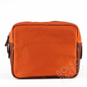 Mariconera de tela y cuero